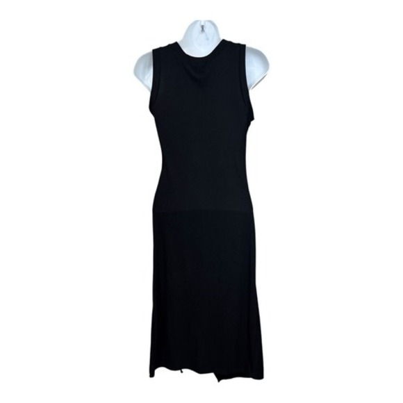 21 SAINTS CASUAL MIDI DRESS W/SIDE SLIT & ADJUSTABLE RUCHING - Picture 2 of 6